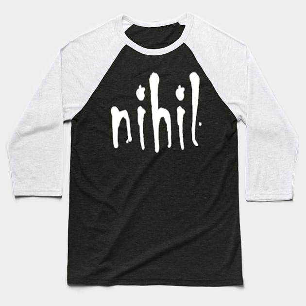 Nihil Baseball T-Shirt by Teal_Wolf